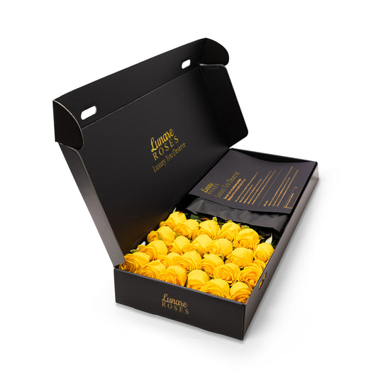 Fresh Luxury Yellow Roses UK – Signature Box Gift | Envie Roses